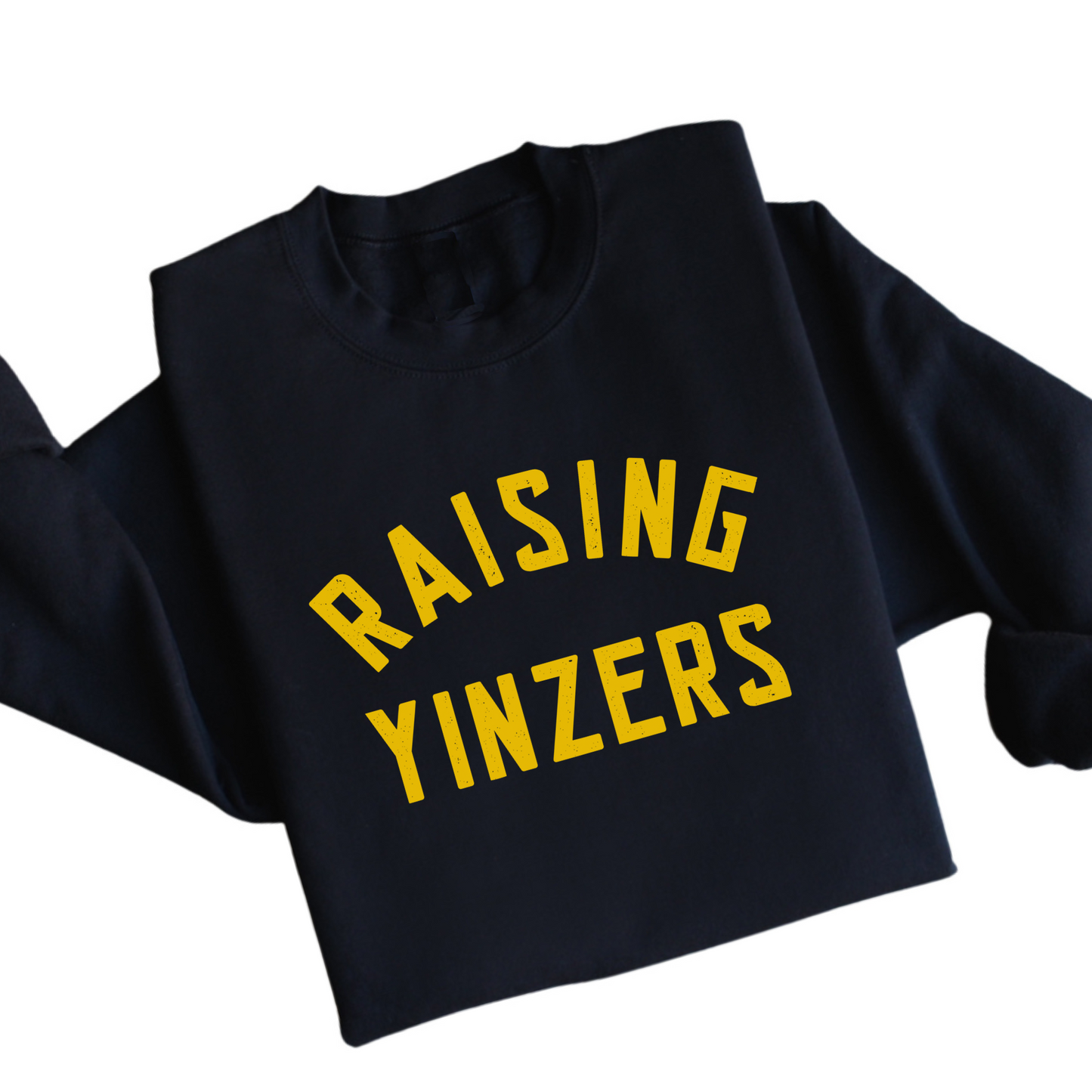 RAISING YINZERS®  BLACK + YELLOW PULLOVER